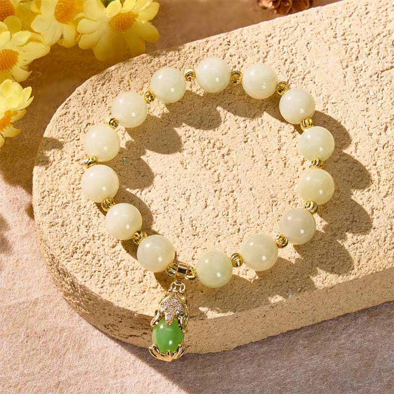 FuAttract Wealth Protection Grounded Energy Flow Shetai Jade Agate Pixiu Bracelet - 10mm - image 0