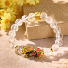 FuAttract Clear Quartz Pixiu Bracelet – Wealth Energy Clarity & Protection  - image 1