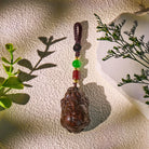 FuAttract Protective Wealth Luck Lightning-Struck Jujube Wood Pixiu Keychain - image 1