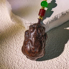 FuAttract Protective Wealth Luck Lightning-Struck Jujube Wood Pixiu Keychain - image 4