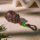FuAttract Protective Wealth Luck Lightning-Struck Jujube Wood Pixiu Keychain - Lightning-Struck Jujube Wood - image 0