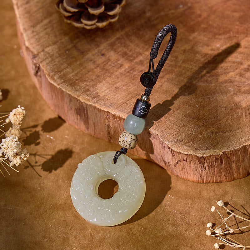 FuAttract Hetian Jade Pixiu Keychain – Ping An Buckle for Wealth & Fortune - image 3