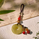 FuAttract Harmony & Protection Hetian Jade Ping An Buckle Pixiu Keychain  - image 1