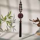 FuAttract Peach Wood Pixiu Car Hanging Decor – Protection & Wealth Flow Bodhi Seed Tassel - Tassel - image 10