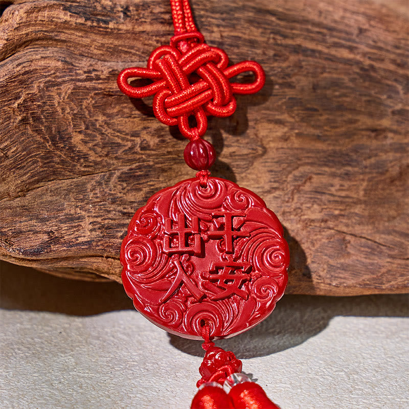 FuAttract Wealth Flow Travel Blessing Cinnabar Pixiu Car Hanging Decor - image 5