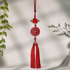 FuAttract Wealth Flow Travel Blessing Cinnabar Pixiu Car Hanging Decor - image 2