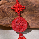 FuAttract Wealth Flow Travel Blessing Cinnabar Pixiu Car Hanging Decor - image 5