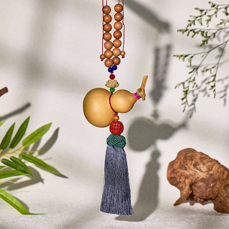 FuAttract Cinnabar Pixiu Peach Wood Car Hanging Decor – Calm Focus & Wealth Energy  - image 2