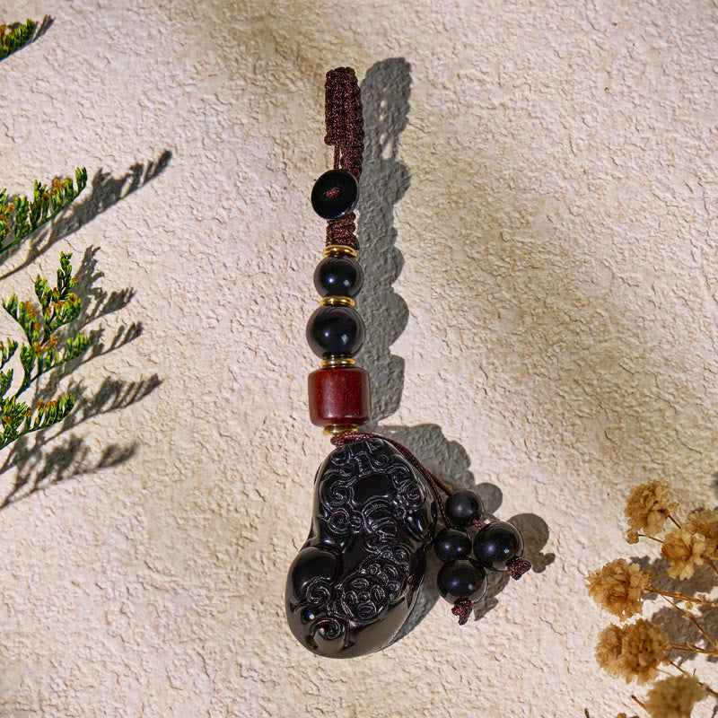 FuAttract Jade & Black Obsidian Pixiu Keychain – Harmony Protection & Wealth Energy - image 14