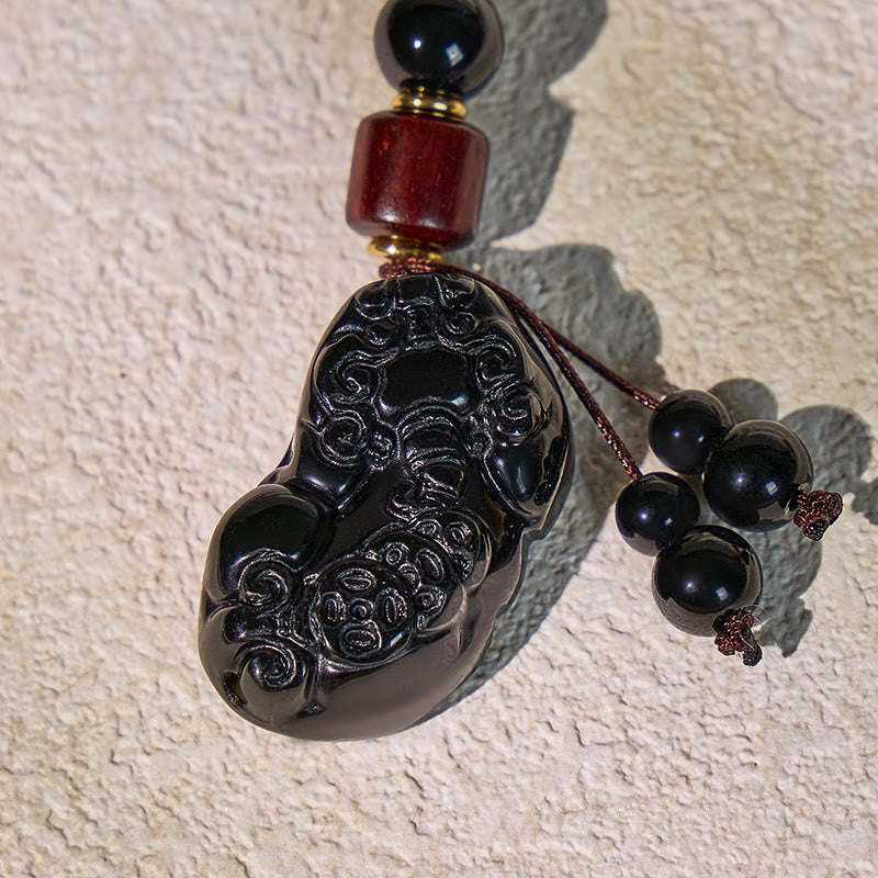FuAttract Jade & Black Obsidian Pixiu Keychain – Harmony Protection & Wealth Energy - image 15