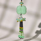FuAttract Jade Lotus Pixiu Car Hanging Decor – Calm Serenity & Wealth Protection  - Dual-Face Pixiu - image 5