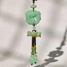 FuAttract Jade Lotus Pixiu Car Hanging Decor – Calm Serenity & Wealth Protection  - Coin-In Pixiu - image 0