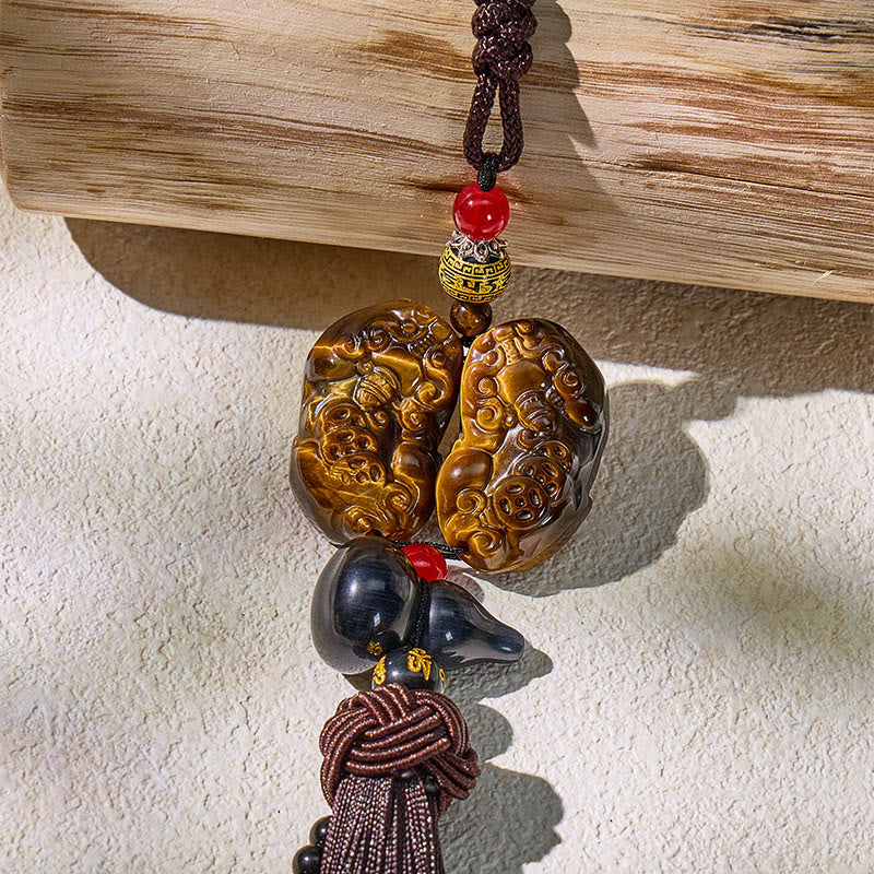 FuAttract Tiger's Eye Pixiu Car Hanging Decor – Courage & Wealth Protection Energy - image 5