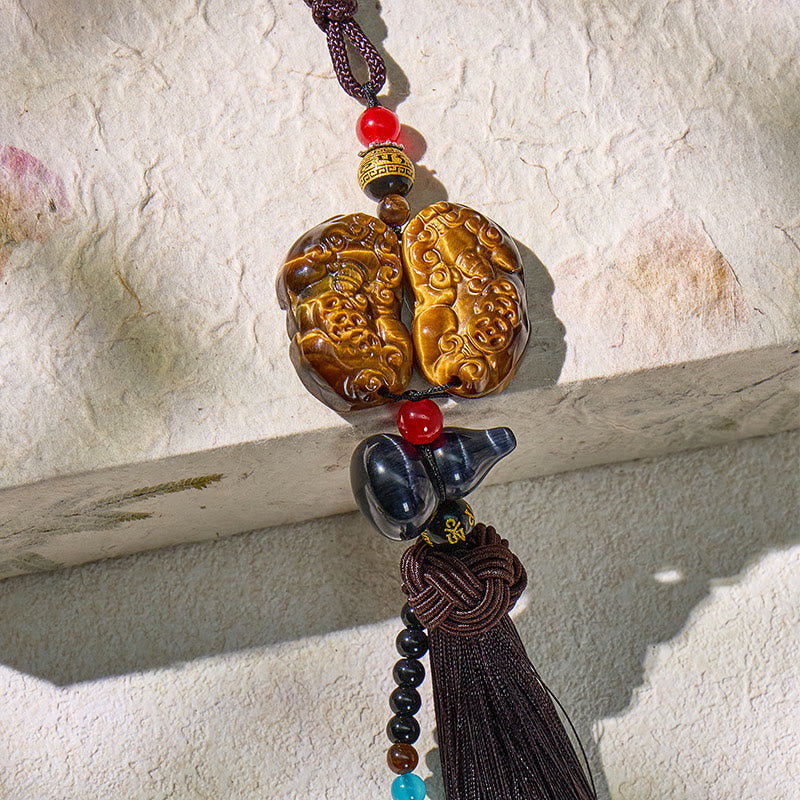 FuAttract Tiger's Eye Pixiu Car Hanging Decor – Courage & Wealth Protection Energy - image 6