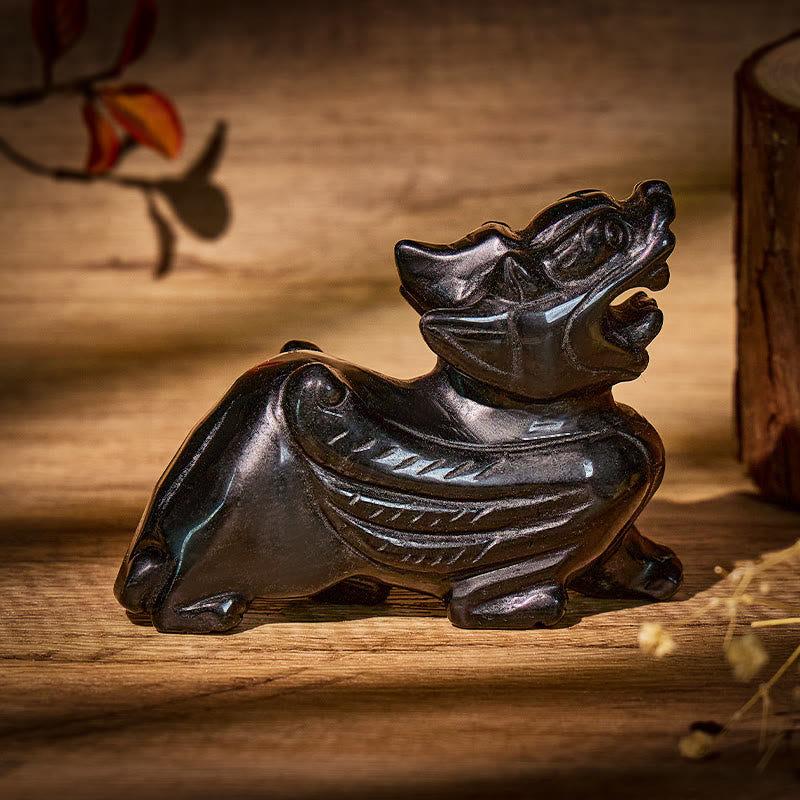 FuAttract Black Obsidian Pixiu Decoration – Protection & Wealth Energy for Home & Office - image 2