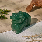 FuAttract Green Aventurine Pixiu Decoration – Growth Luck & Wealth Energy  - 2.5in - image 1