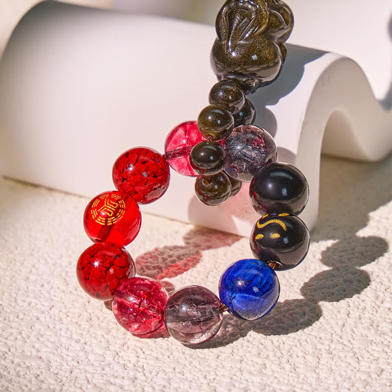 FuAttract Multi Crystal Pixiu Keychain – Five Elements Energy Balance Protection & Wealth Attraction - image 12