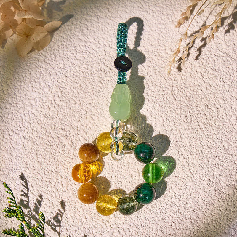 FuAttract Multi Crystal Pixiu Keychain – Five Elements Energy Balance Protection & Wealth Attraction - image 1