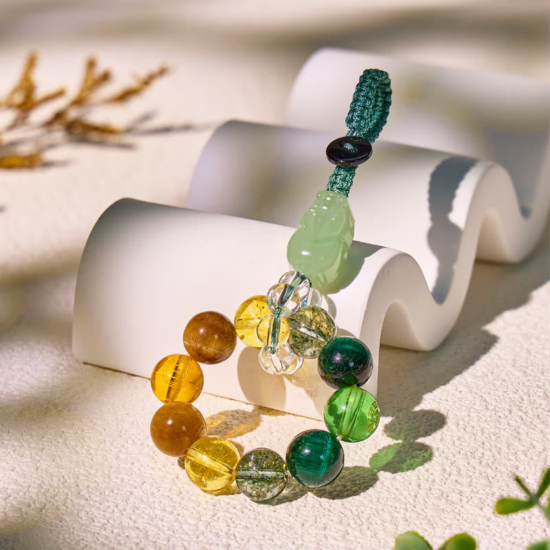 FuAttract Multi Crystal Pixiu Keychain – Five Elements Energy Balance Protection & Wealth Attraction - image 2