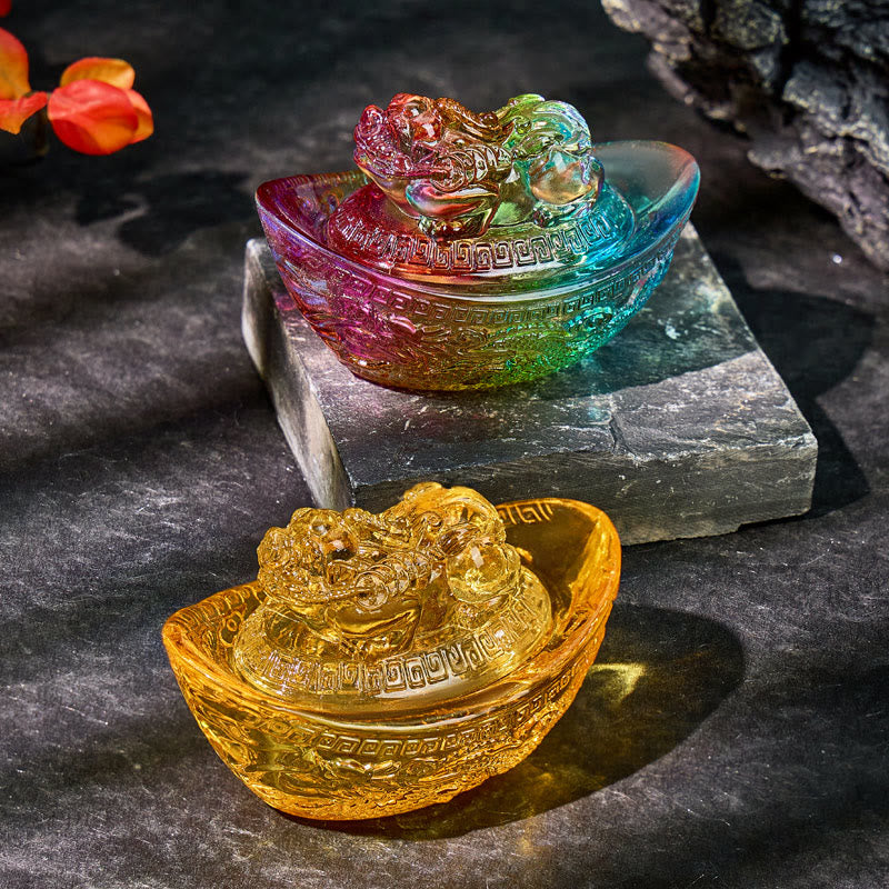 FuAttract Wealth Positive Energy Flow Citrine Pixiu Decoration for Home & Office - Yellow - image 0