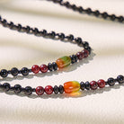 FuAttract Peacock Agate Black Onyx Pixiu Mantra Necklace – Protection & Wealth Energy - image 5