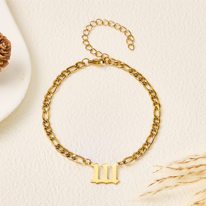 FuAttract Angel Numbers Bracelet – Stainless Steel Symbol of Destiny & Guidance - Gold - 111 - image 0
