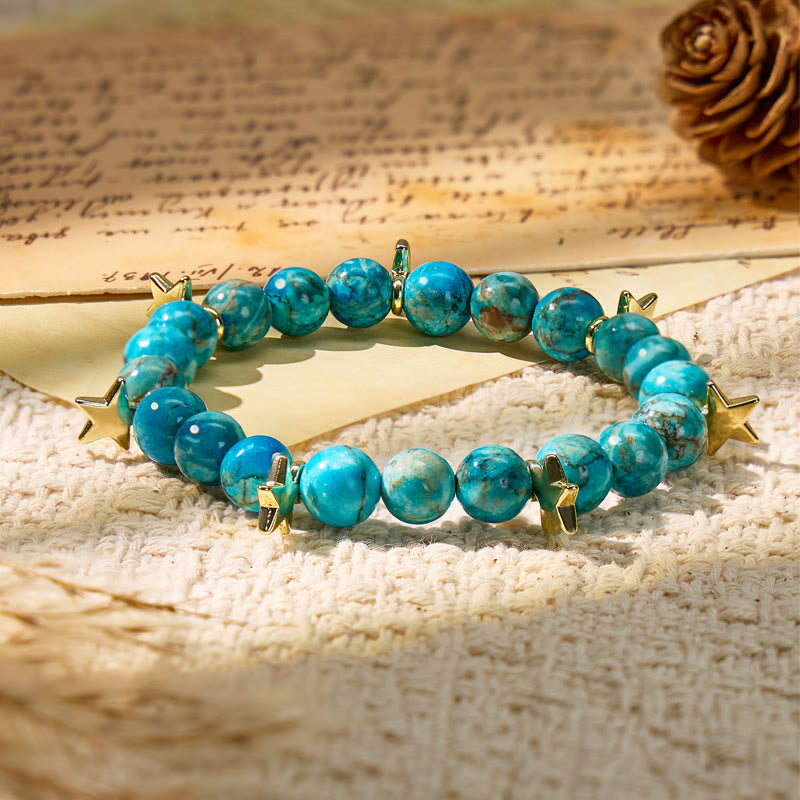 FuAttract Growth Transformation & Energy Flow African Turquoise Bracelet  - image 1