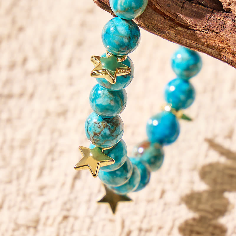 FuAttract Growth Transformation & Energy Flow African Turquoise Bracelet  - image 4