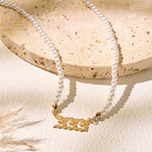 FuAttract Angel Numbers Pearl Stainless Steel Necklace – Destiny Strength & Vitality - image 4