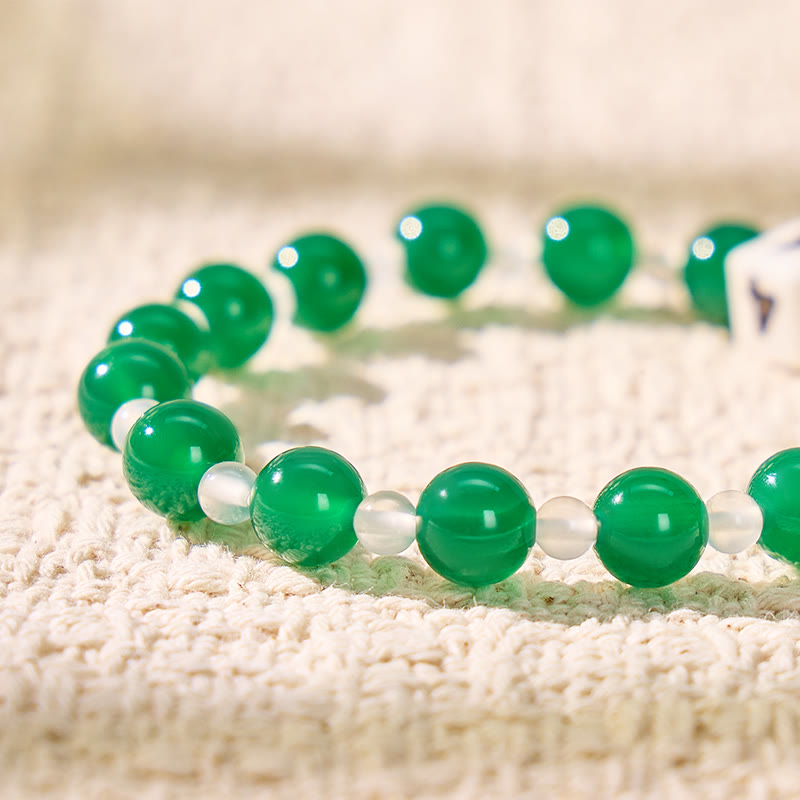 FuAttract Angel Numbers Bracelet – Green & White Agate Ceramic for Destiny Guidance - image 6