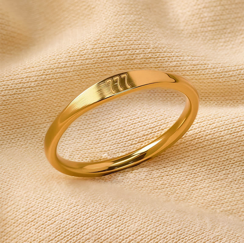 FuAttract Angel Numbers Stainless Steel Adjustable Ring for Destiny Guidance & Strength - image 2