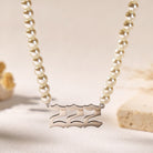 FuAttract Destiny Guidance & Harmony Pearl & Stainless Steel Angel Numbers Necklace - Silver - 222 - image 7