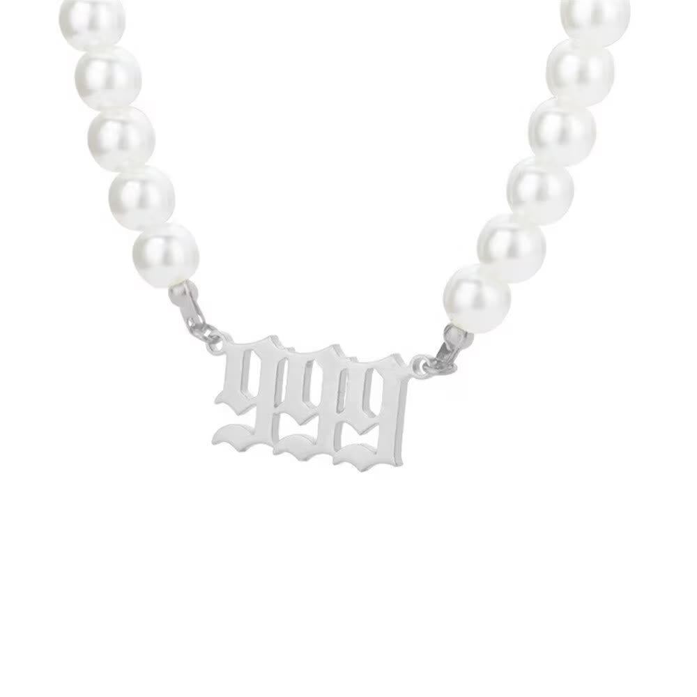 FuAttract Destiny Guidance & Harmony Pearl & Stainless Steel Angel Numbers Necklace - Silver - 999 - image 28