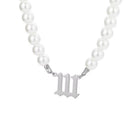 FuAttract Destiny Guidance & Harmony Pearl & Stainless Steel Angel Numbers Necklace - Silver - 111 - image 14