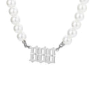 FuAttract Destiny Guidance & Harmony Pearl & Stainless Steel Angel Numbers Necklace - Silver - 888 - image 26