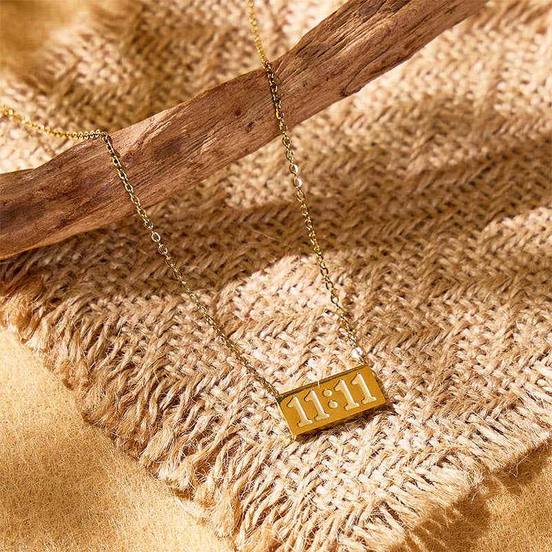 FuAttract Destiny & Strength Stainless Steel Angel Numbers Necklace - image 2