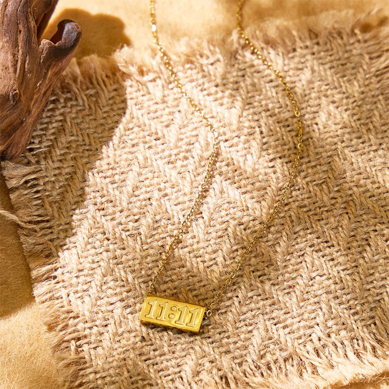 FuAttract Destiny & Strength Stainless Steel Angel Numbers Necklace - image 4