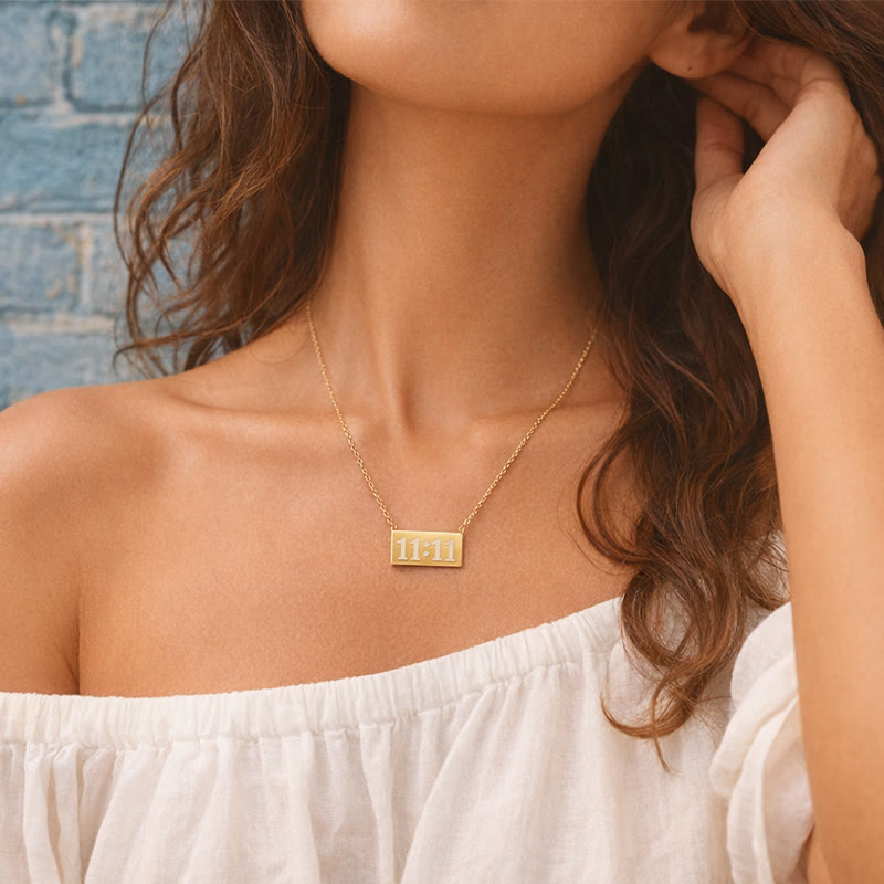 FuAttract Destiny & Strength Stainless Steel Angel Numbers Necklace - image 3