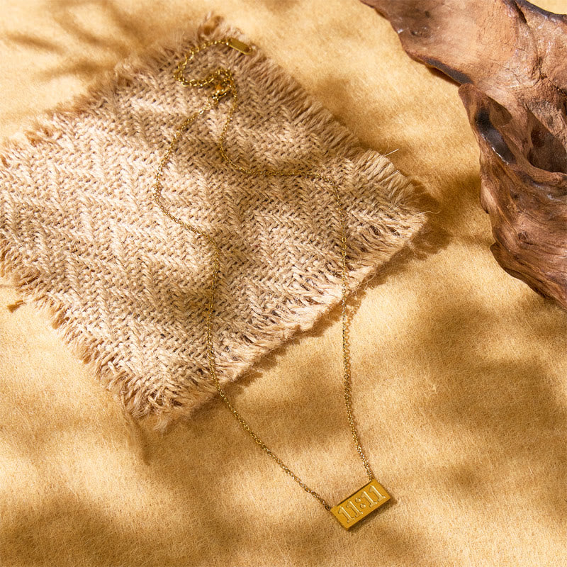 FuAttract Destiny & Strength Stainless Steel Angel Numbers Necklace - image 5