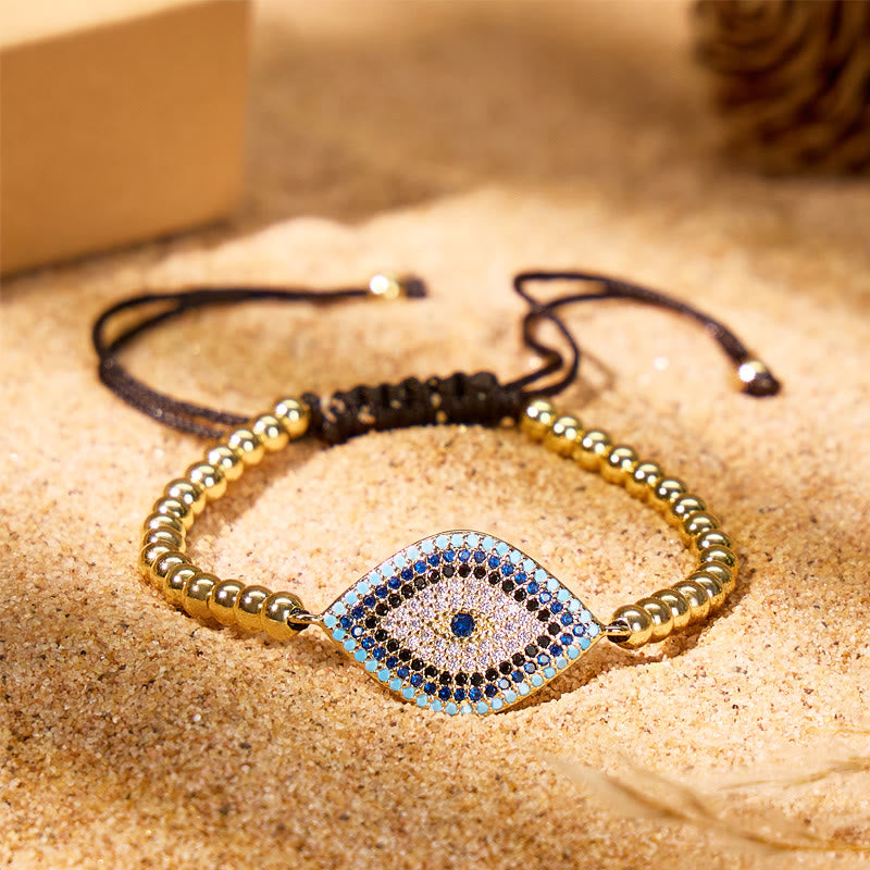 FuAttract Vitality Flow & Sparkling Protection Zircon Evil Eye Bracelet - Evil Eye - image 0