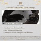 FuAttract Grounding Protection Balance & Calm Strength Black Obsidian Bracelet - image 6