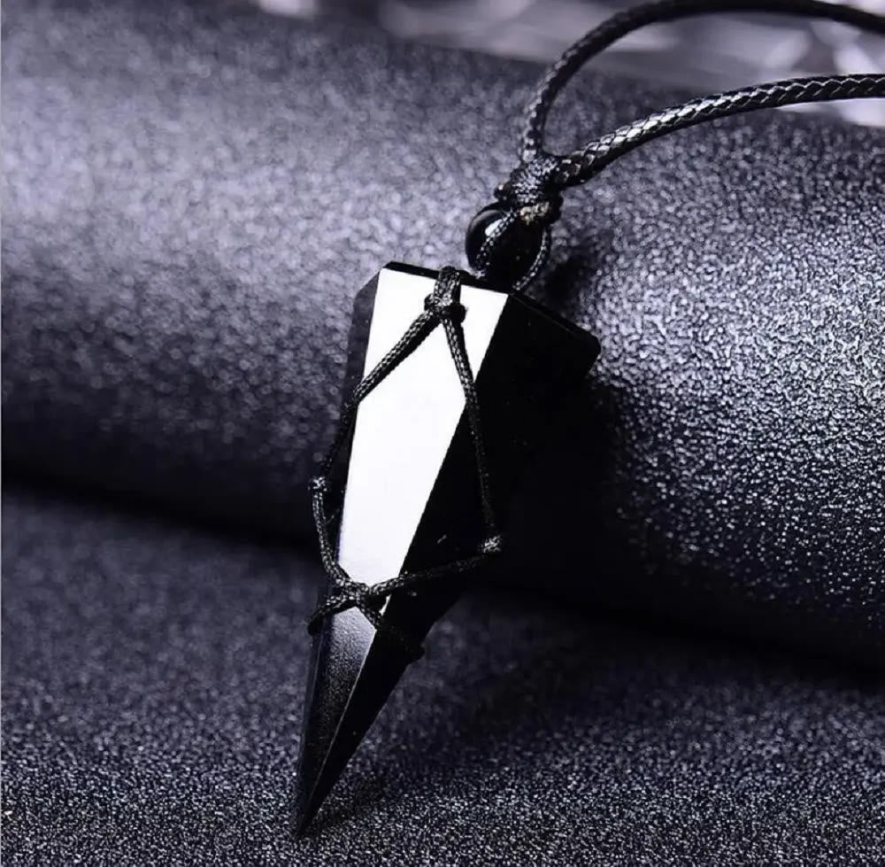 FuAttract Black Obsidian Pendant Adjustable Necklace – Protection & Grounding Energy  - image 2