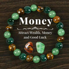 FREE Today: Growth Balance Luck Positive Energy Tiger's Eye Green Aventurine Agate Bracelet - 8mm - image 0