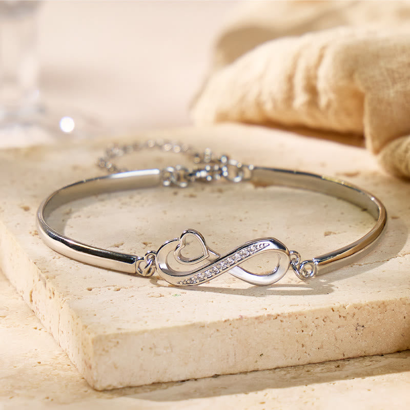 FuAttract Love Self-Love Vitality Flow Infinity & Heart Bracelet  - Silver - image 9
