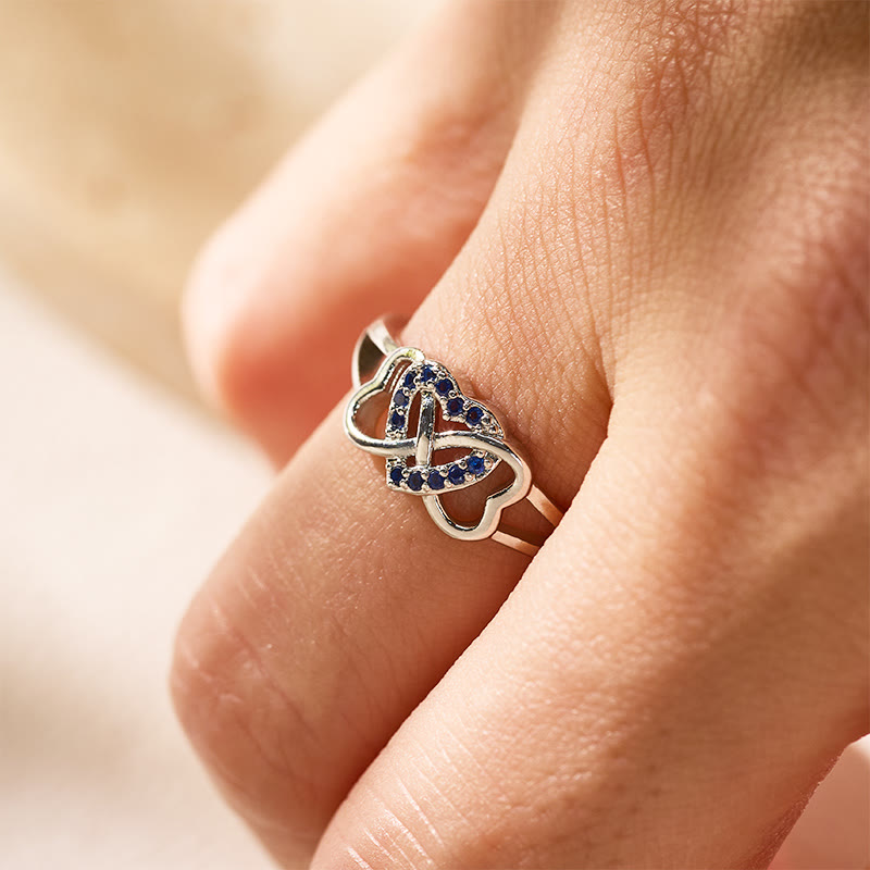 FuAttract Love & Self-Love Emotional Balance Infinity & Heart Zircon Ring  - image 12