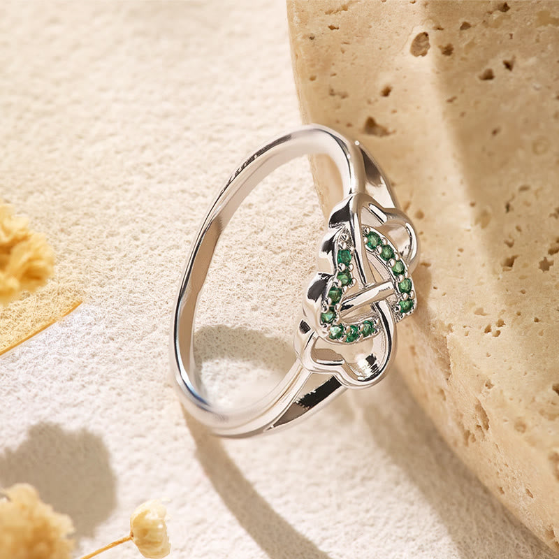 FuAttract Love & Self-Love Emotional Balance Infinity & Heart Zircon Ring  - image 3