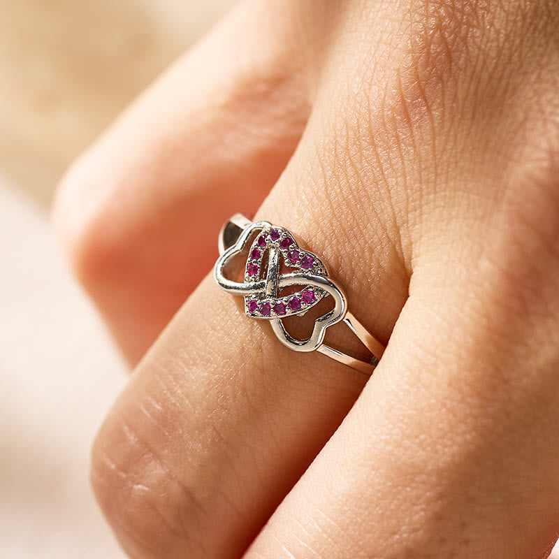 FuAttract Love & Self-Love Emotional Balance Infinity & Heart Zircon Ring  - image 16