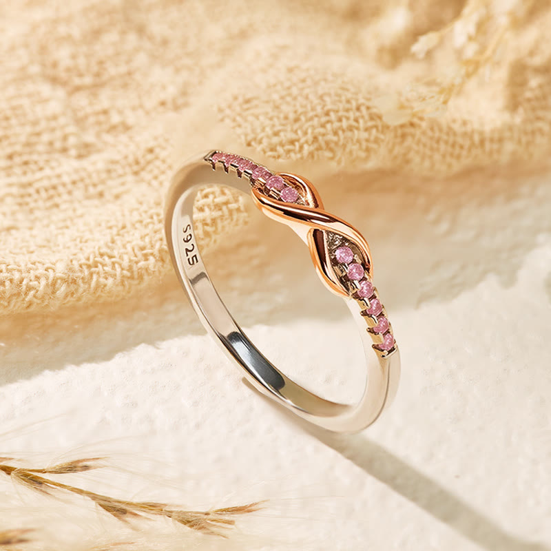 FuAttract Self-Love Energy Flow Vitality Balance & Elegant Infinity Zircon Ring  - image 1