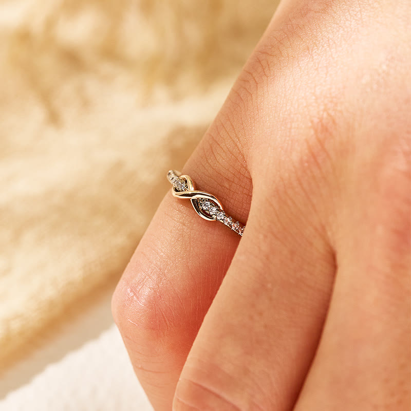 FuAttract Self-Love Energy Flow Vitality Balance & Elegant Infinity Zircon Ring  - image 3