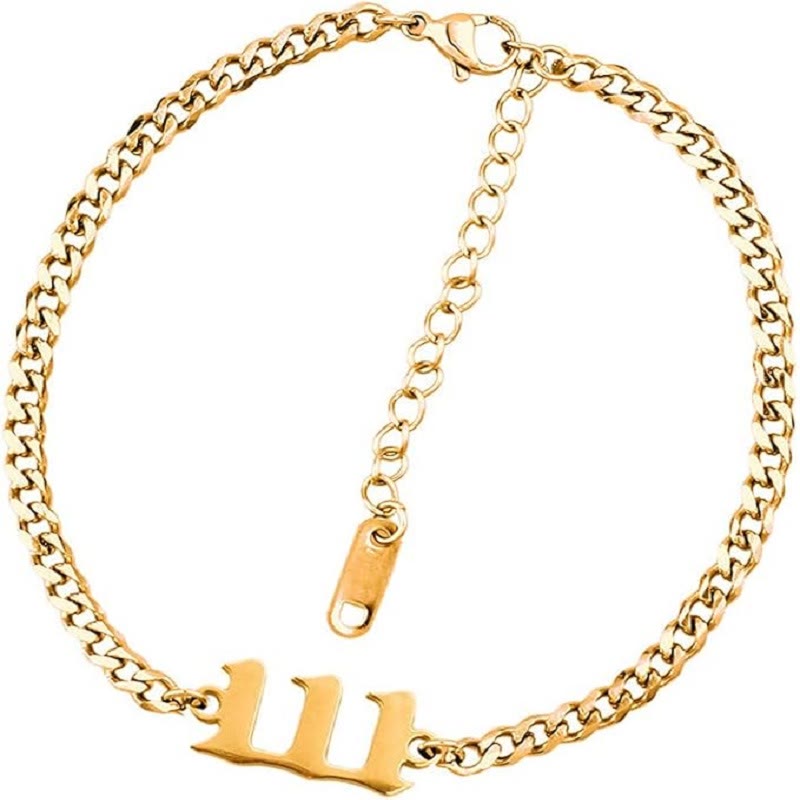 FuAttract Symbolic Destiny Guidance Angel Numbers Energy Flow Bracelet - Gold - 111 - image 12